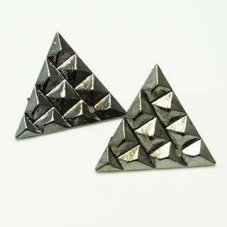 Trojůhelníky, náušnice Barva kovu: Stříbrná