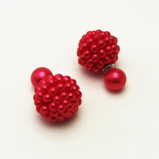 Vroubkované perly Barva: Červená