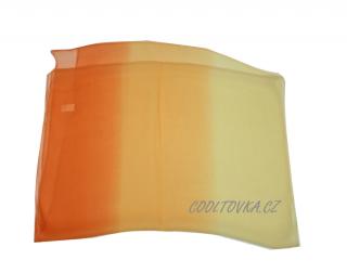 Barevný šátek světle oranžový 50x160cm SB-13