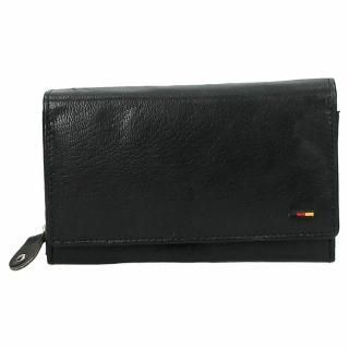 Dámská černá kožená peněženka Double-D 01FL335