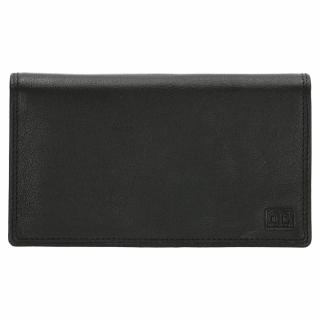 Dámská černá kožená peněženka Double-D 02C328