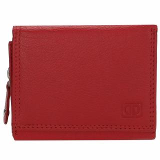 Dámská červená kožená peněženka Double-D 02C414