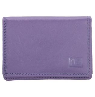 Dámská fialová kožená peněženka Double-D 02C1414
