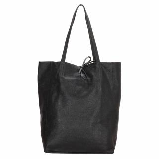 Dámská kožená kabelka Charm London Elisa Shopper L60699 černá