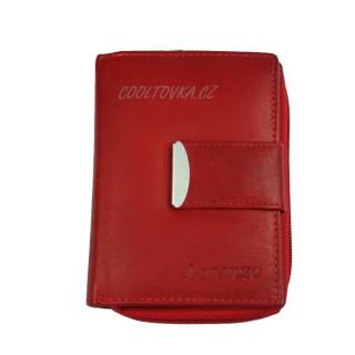 Dámská kožená peněženka Loranzo 408 červená
