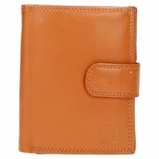 Dámská oranžová kožená peněženka Double-D 02C204