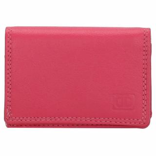 Dámská růžová kožená peněženka Double-D 02C1414