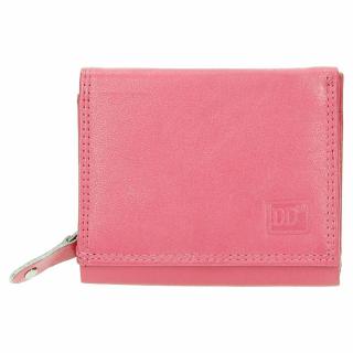 Dámská růžová kožená peněženka Double-D 02C414