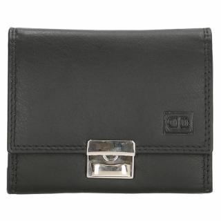 Pánská černá kožená peněženka Double-D 01C502