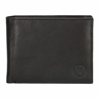 Pánská černá kožená peněženka Hide & Stitches 16852