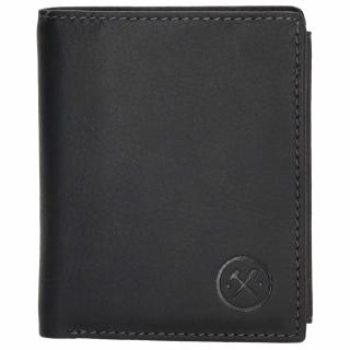 Pánská černá kožená peněženka Hide & Stitches 20755