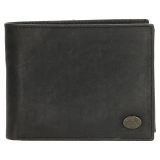 Pánská černá kožená peněženka Micmacbags 18034