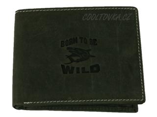 Pánská kožená peněženka HLN-220 šedá