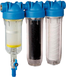 HYDRA RAINMASTER TRIO 1” + FA + LA  set obsahuje tři kartuše