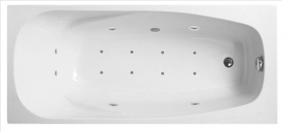 Hydromasážní vana obdélníková clasic - Kombi Pneu  součástí vany je  odtokový komplet + čistič a konstrukce Rozměr: 150