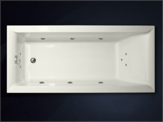 Hydromasážní vířívá obdélníková vana Hydro Pneu 160 x 70 cm  součástí vany je  odtokový komplet + čistič a konstrukce