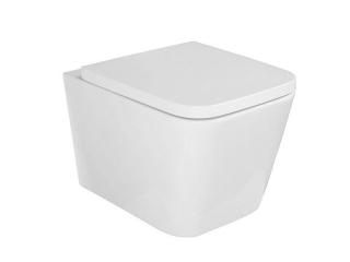 Kielle Arkas I Závěsné WC se sedátkem SoftClose, Rimless, bílá  délka 50,5 cm