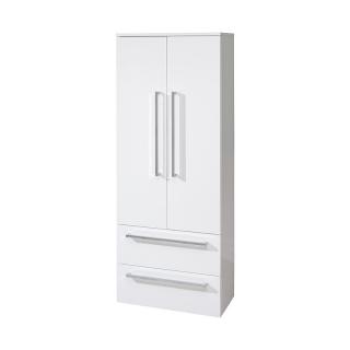 Koupelnová skříňka, závěsná bez nožiček, bílá/bílá  Rozměr skříňky 600x1630x330 mm
