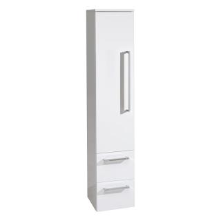 Koupelnová skříňka, závěsná bez nožiček, levá, bílá/bílá  Rozměr skříňky325x1630x330 mm