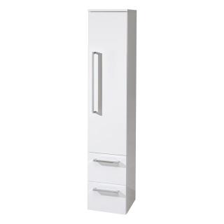 Koupelnová skříňka, závěsná bez nožiček, pravá, bílá/bílá  Rozměr skříňky325x1630x330 mm