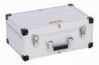 KRT640280S - Hliníkový kufr na 80CD stříbrný  560x265x173 mm