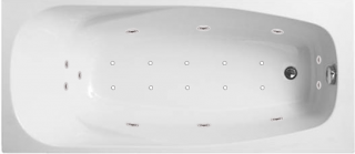 Masážní vana KOMBI elektronické ovládání 160 x 75 cm  součástí vany je  odtokový komplet + čistič a konstrukce
