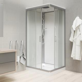 Mereo CK34122BSW Sprchový box se stříškou čtvercový 90x90x221 cm