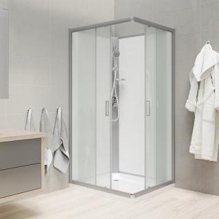 Mereo CK34122BW Sprchový box bez stříšky čtvercový 90x90x204 cm