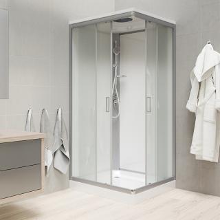 Mereo CK34172BW Sprchový box bez stříšky čtvercový 80x80x204 cm