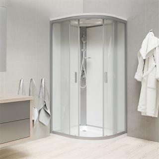 Mereo CK35172BW Sprchový box bez stříšky čtvrtkruh 80x80x204 cm