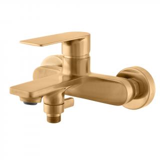 NIL 150mm - zlatá - kartáčovaná - Vodovodní baterie vanová NL154.5ZK  ROBUSTNÍ DESIGN S EFEKTNÍM RAMÍNKEM