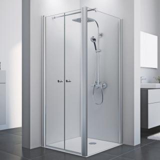 Obdélníkový sprchový kout ROSS Komfort kombi 100 x 90 cm  Sprchový kout lze instalovat na sprchovou vaničku, nebo přímo na rovnou podlahu Výplň: čiré