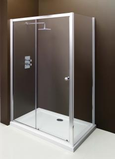 RELAX KOMBI - obdélníkový sprchový kout 110x90 cm, čiré sklo 6 mm  Lze instalovat na vaničku nebo přímo na podlahu. Výška koutu je 195 cm.