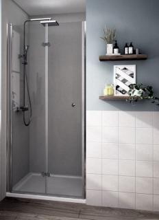 SMART 100 - zalamovací sprchové dveře do niky 96-101x185 cm  Lze instalovat na pravou nebo na levou stranu