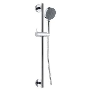 Sprchová souprava, jednopolohová sprcha  dvouzámková nerez hadice, stavitelný držák, plast/chrom (CB900C)