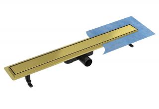 Sprchový žlab Vogi GOLD 70 cm  včetně roštu