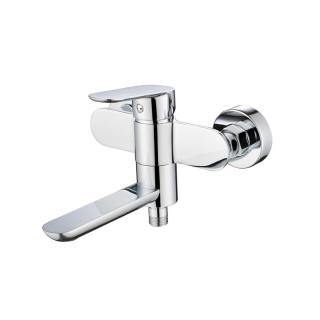 Vanová nástěnná baterie se sklopným ramínkem, Viana, bez příslušenství, 150 mm, chrom (CBE90203)