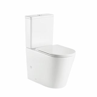WC kombi, vyvýšené, vario odpad, kapotované, Smart Flush RIMLESS, keramické vč. sedátka  vyvýšený posed 46 cm, vhodný pro seniory a  invalidy