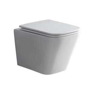 WC závěsné kapotované, RIMLESS, 490x340x350, keramické, vč. sedátka  Rimless je inovativní způsob oplachu WC klozetu