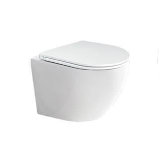 WC závěsné kapotované, RIMLESS, 490x370x360, keramické, včetně wc sedátka