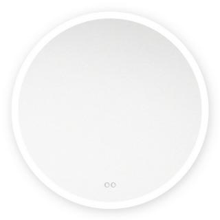 Zrcadlo kulaté pr. 60 cm, LED osvětlený okraj  Zrcadlo se spouští dotykovým senzorem umístěným se spodní přední části zrcadla