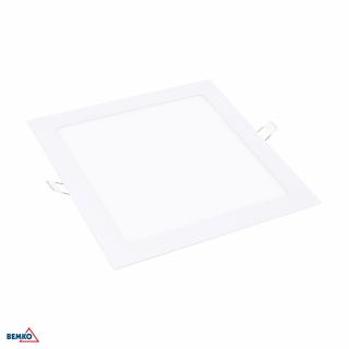 Downlight hranatý BOLED 18W 1260lm 3000K IP20 bílá