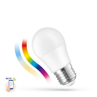 LED žárovka P45 5W E27 230V RGB+CCT+DIMM Wi-Fi/BT Spectrum SMART