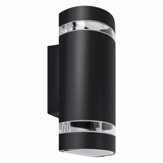 Nástěnná venkovní lampa BRUNO 2xGU10 C černá