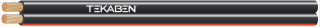 SMYp / V03VH-H, CYH / 2x0,35 Barva pláště: černá-rudá, Množství kabelu: 100m - kruh