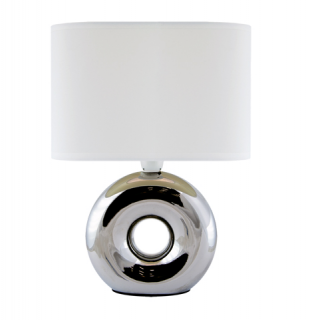 Stolní lampa GOLF E14 chrom/bílá