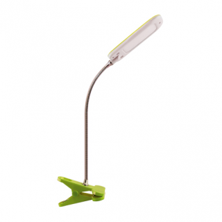 Stolní lampička DORI LED zelená s klipem