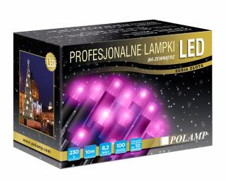 Světelné vánoční řetězy 80LED+20LED flash efekt 10m - více variant Varianty barev vánočních dekorací: 80 LED růžová + 20 LED flash efekt - studená…