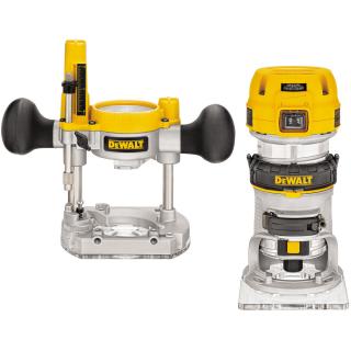D26204K DeWALT Kombinovaná horní frézka 900 W (Sada 2 v 1 - horní a ohraňovací fréza)