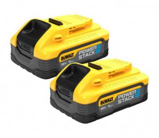 DCBP518H2 DeWALT 2x 18V XR akumulátor Powerstack 5,0 Ah  (Baterie original DeWALT® POWERSTACK)